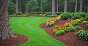 Kora sosnowa dla trawników, rabat i przy drzewach — zastosowania