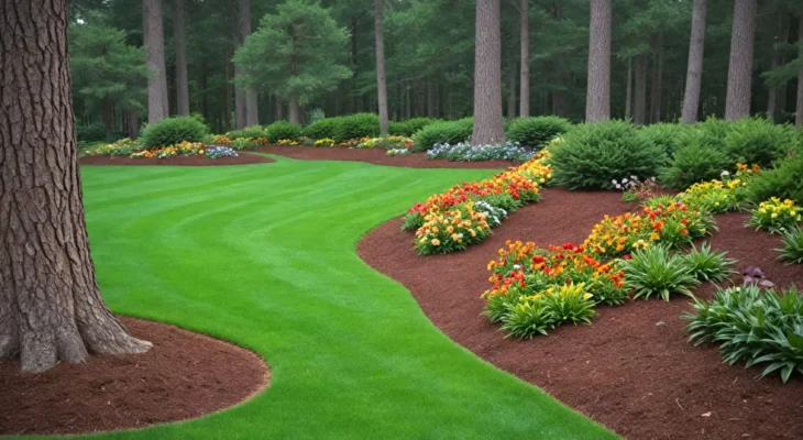 Kora sosnowa dla trawników, rabat i przy drzewach — zastosowania