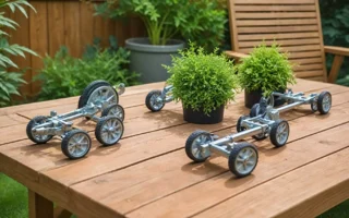 Przewodnik po akcesoriach do mebli ogrodowych — kółka, nóżki, łączniki